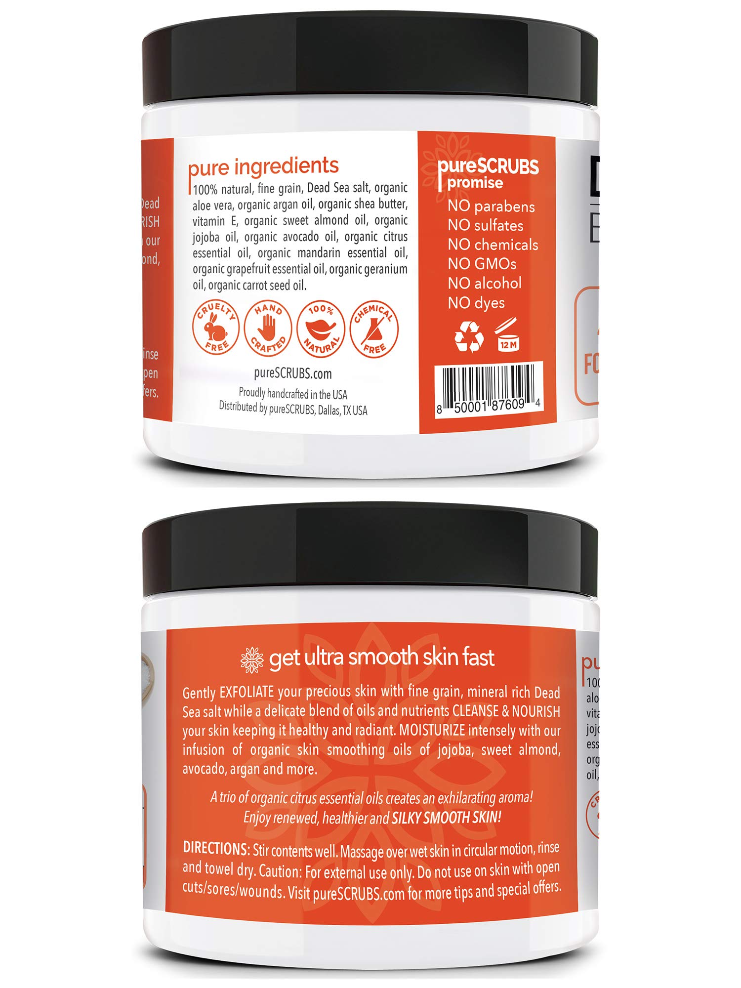 pureSCRUBS esponja natural para finalizar la exfoliación y suavizar la piel.