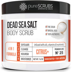 pureSCRUBS tarro exfoliante cítrico, exfolia y suaviza la piel.