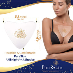 PureSkin pads escote silicona suavizar arrugas y textura.