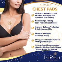 PureSkin parches pecho silicona para dormir arrugas reducidas.
