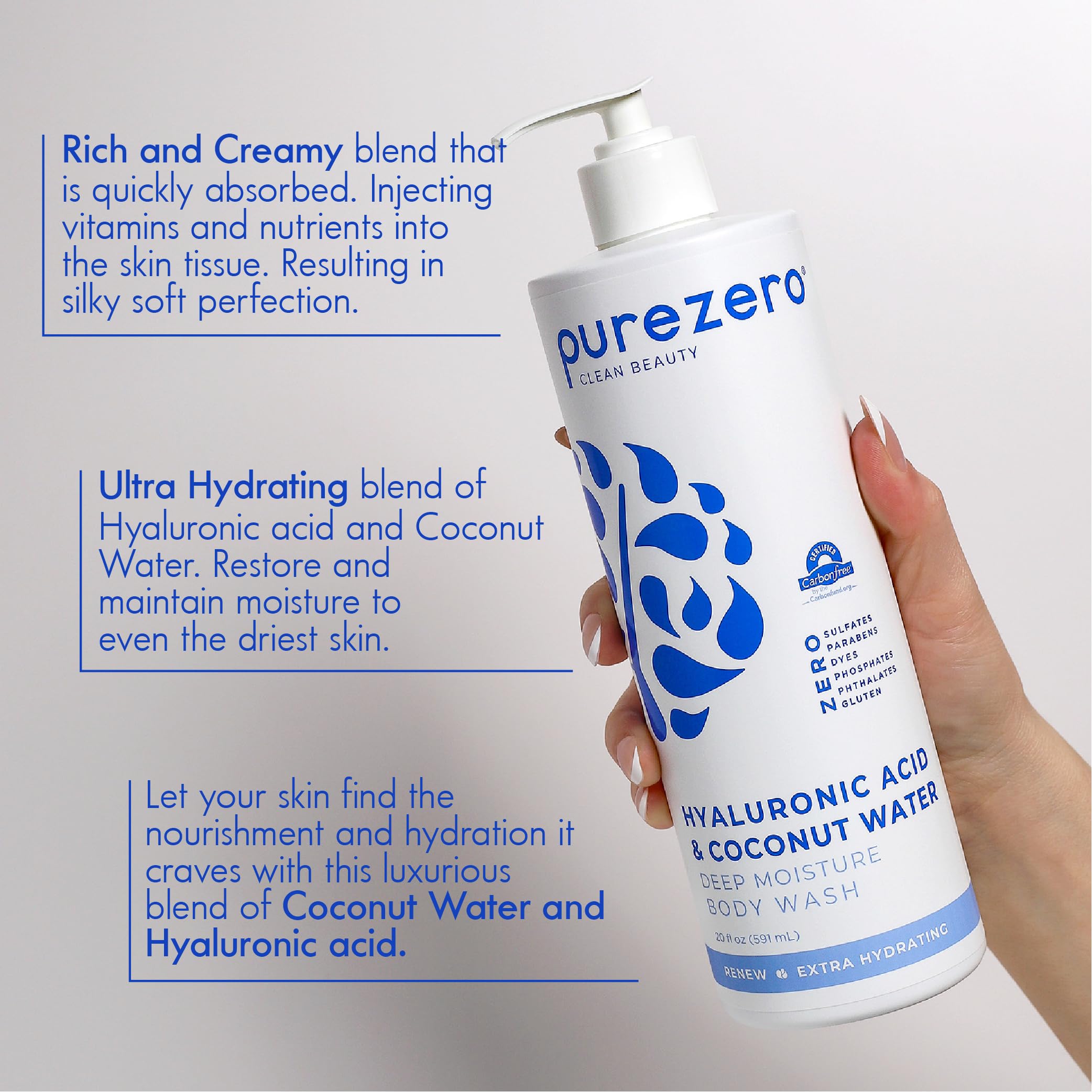 PureZero hidratación profunda en piel tras la ducha con efecto suave.