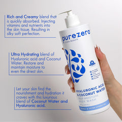 PureZero hidratación profunda en piel tras la ducha con efecto suave.