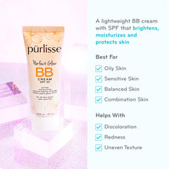Pūrlisse Perfect Glow BB Cream se aplica con las manos para una mezcla natural.