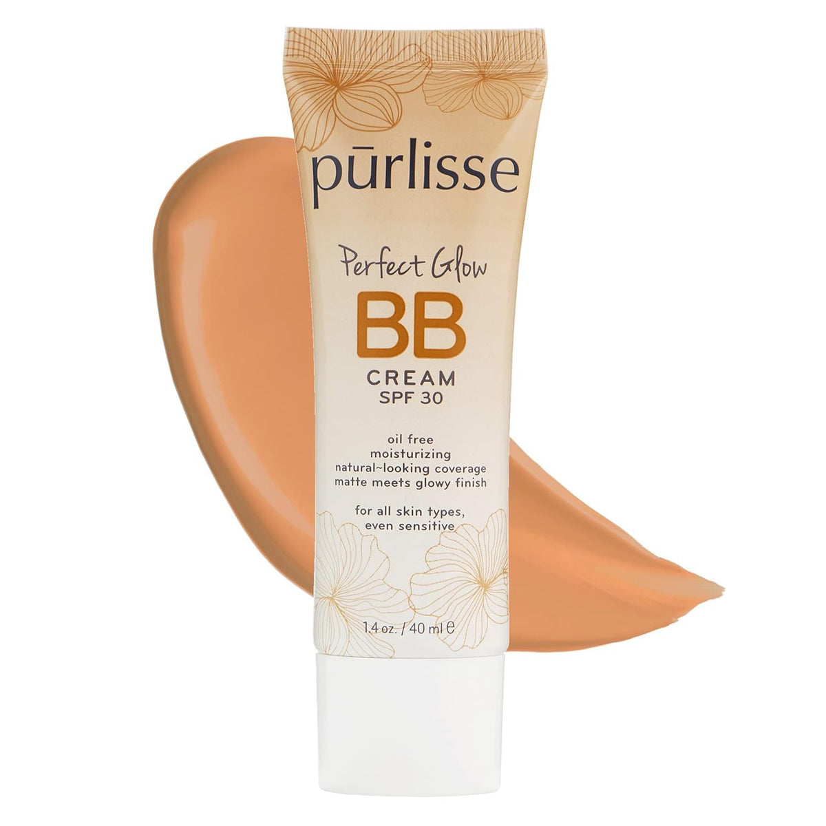Pūrlisse Perfect Glow BB Cream SPF 30 muestra acabado mate-luminoso para piel radiante.