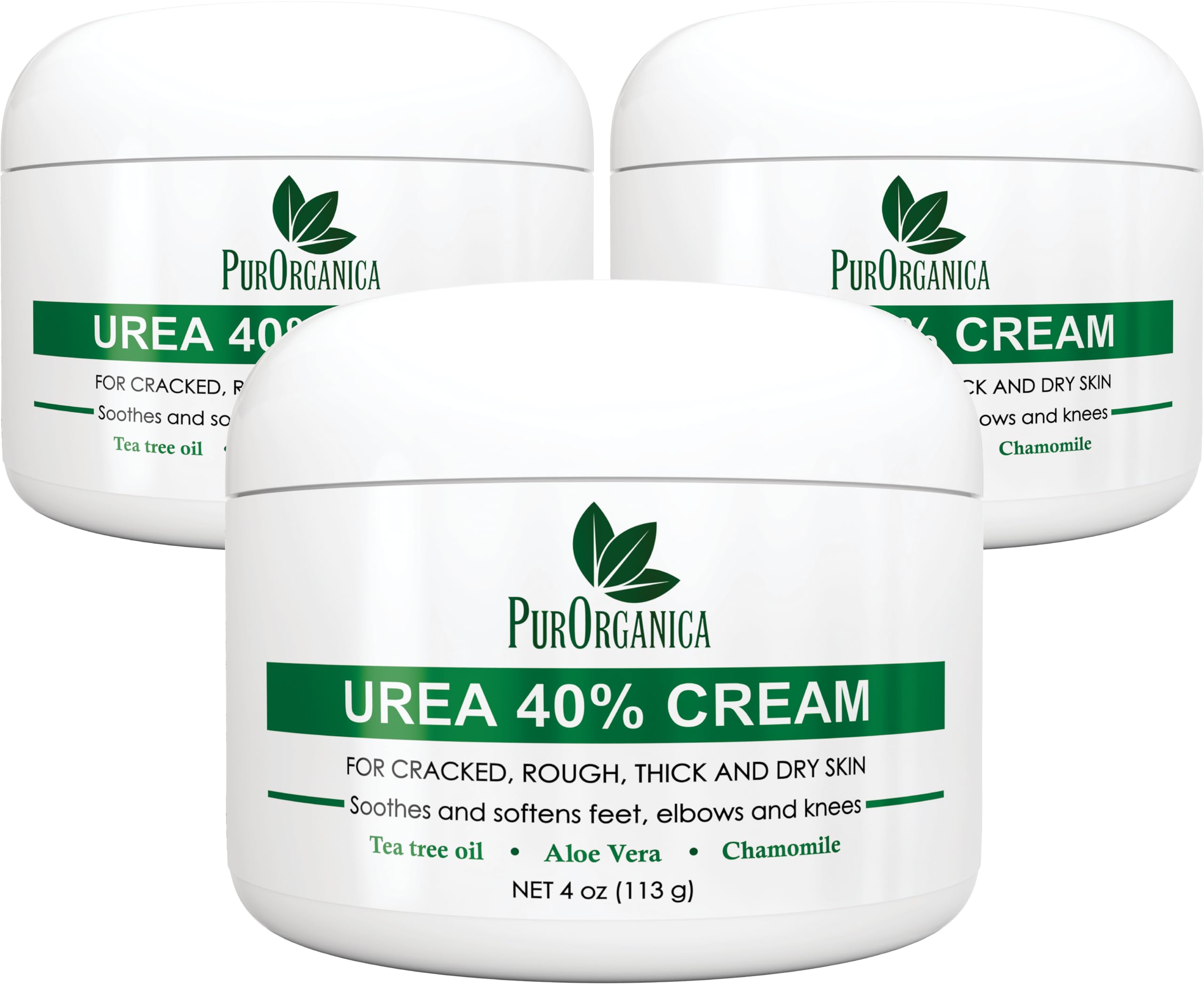 PurOrganica Urea 40% crema para pies, envase práctico para hidratación diaria.