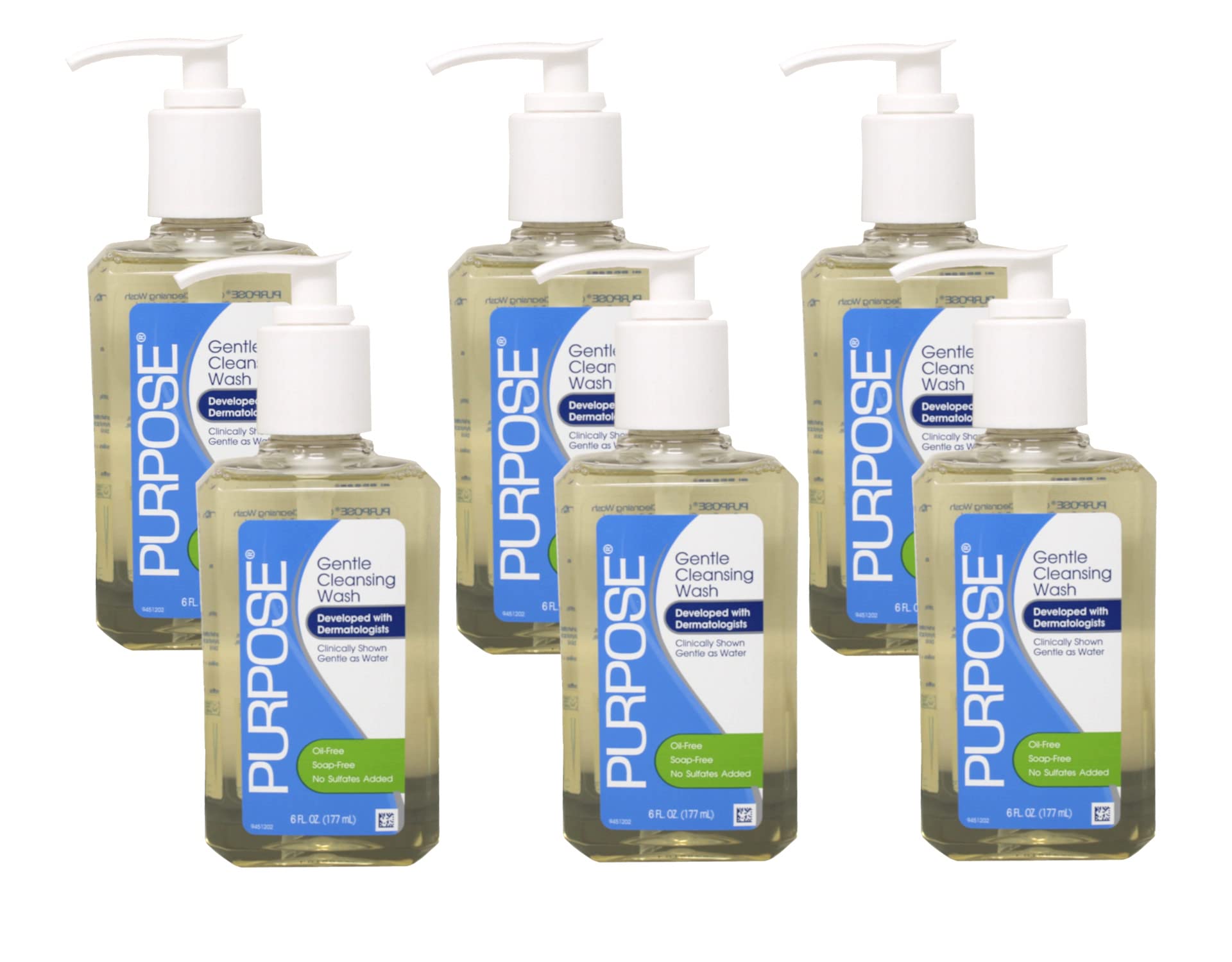 Purpose Limpiador facial suave en botella para piel limpia sin irritación