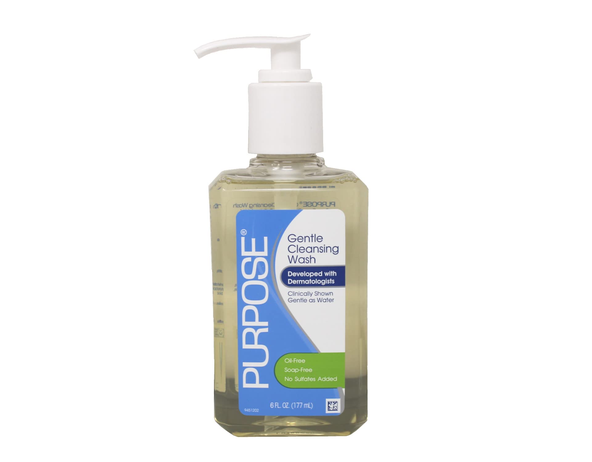 Purpose limpiador suave, botella 6oz, limpieza suave para piel sensible.