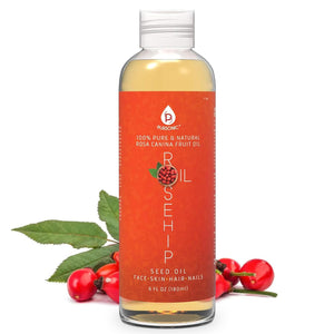 Pursonic aceite rosa mosqueta prensado en frio en botella, cuidado facial suave