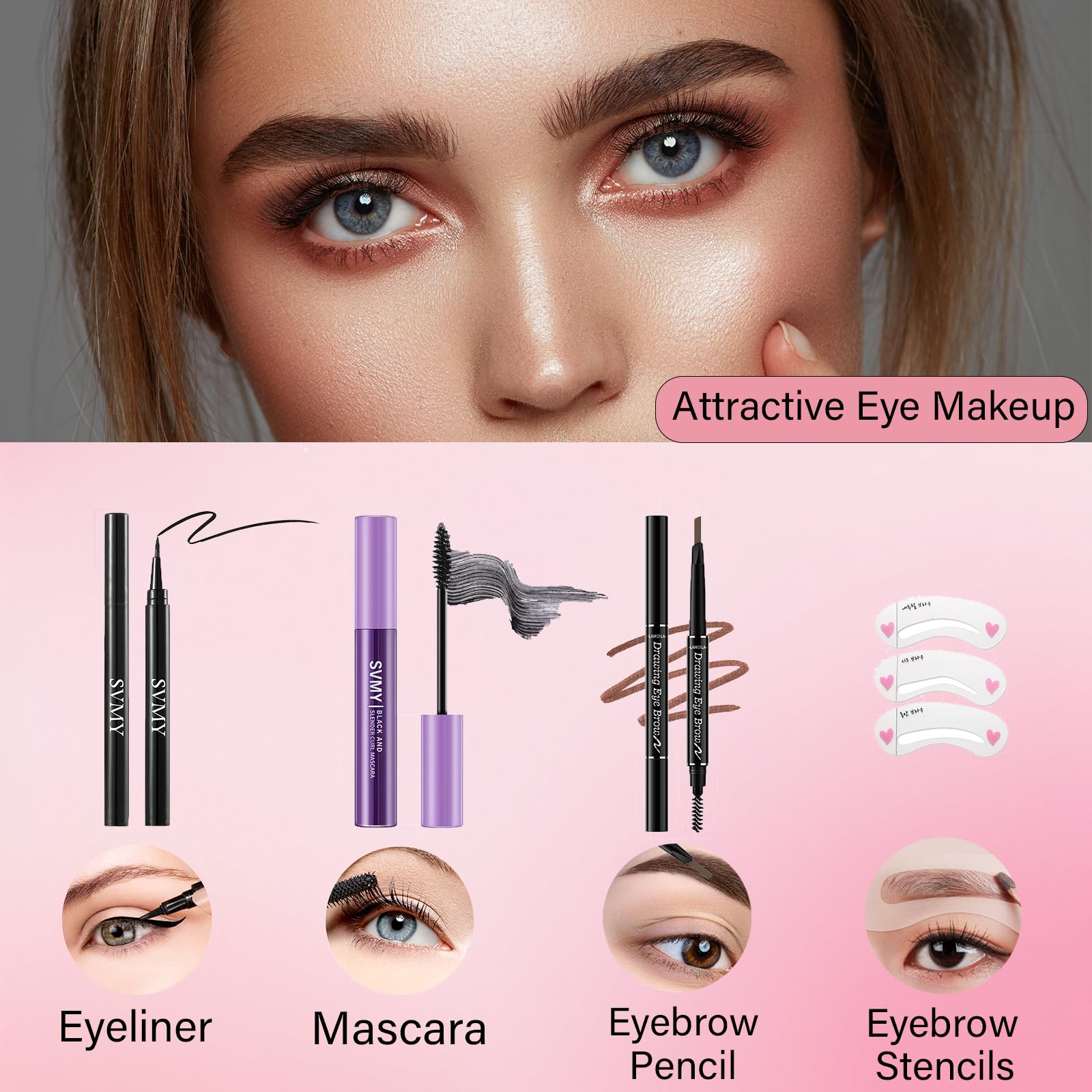 PWYSHXDF Delineador de ojos, definición precisa para día a día.