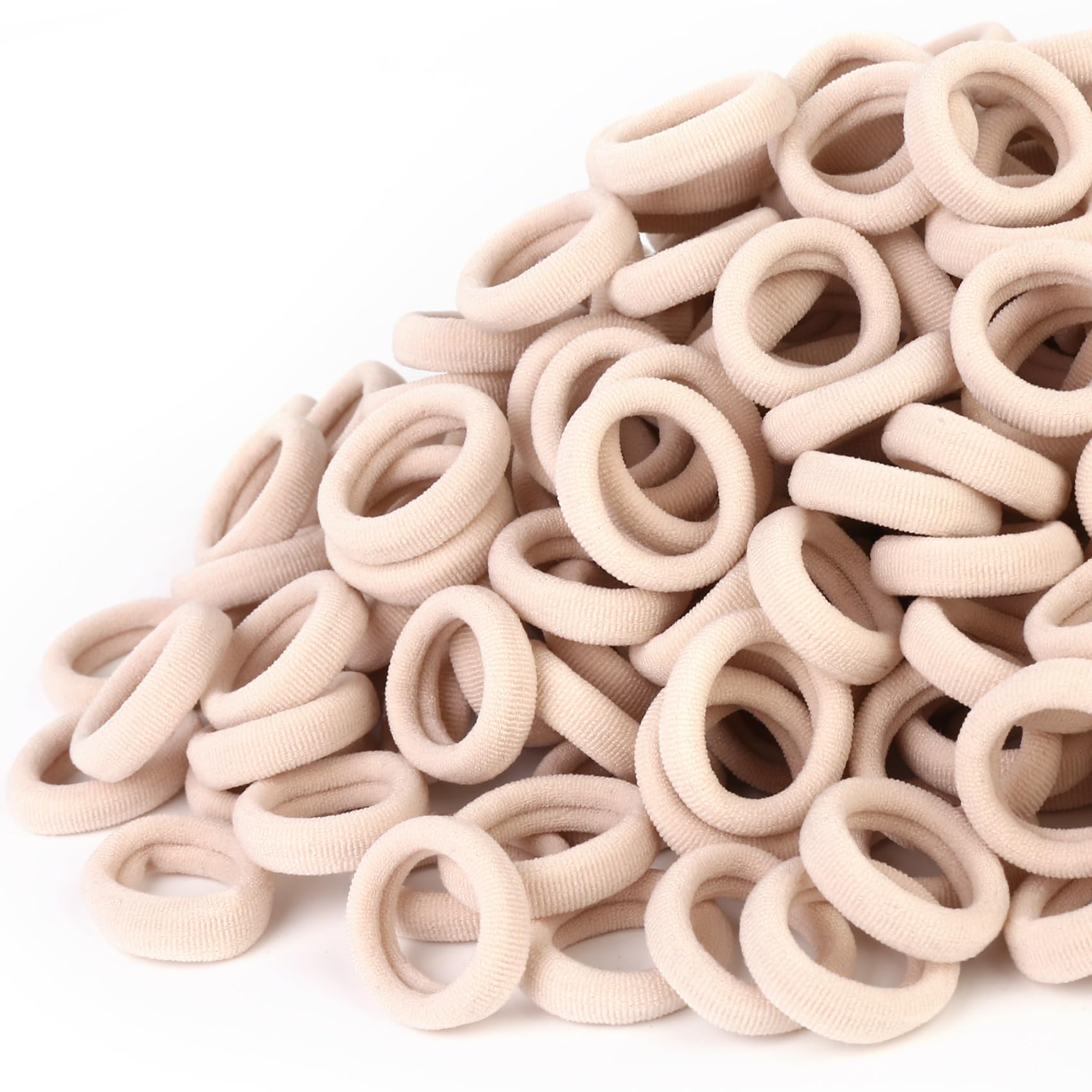 Qarwayoc coleteros para niña rubia, diámetro 2,5 cm, ideal para peinados rápidos.