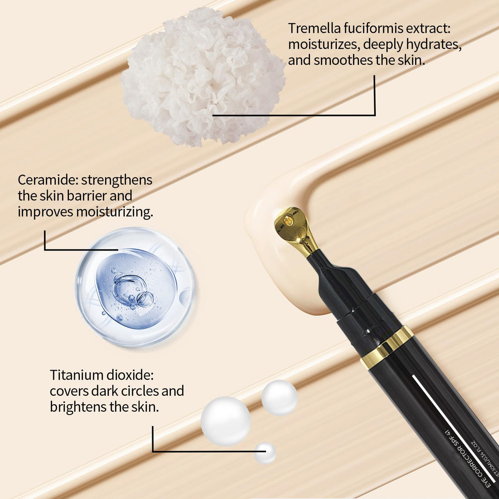 Aplicador del Corrector para Ojos Qawnfy con aplicador preciso