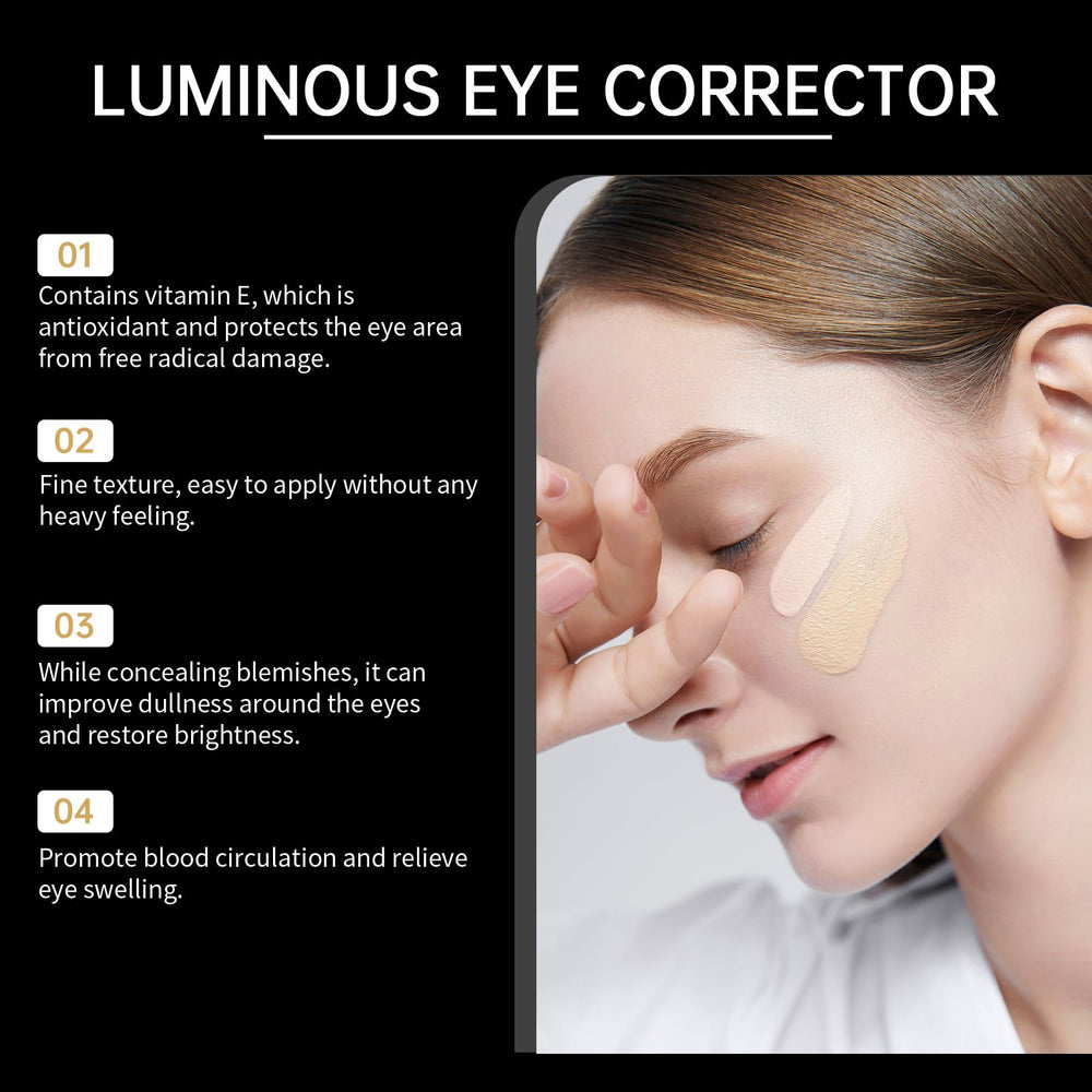 Textura cremosa del Corrector para Ojos Qawnfy, suave al tacto
