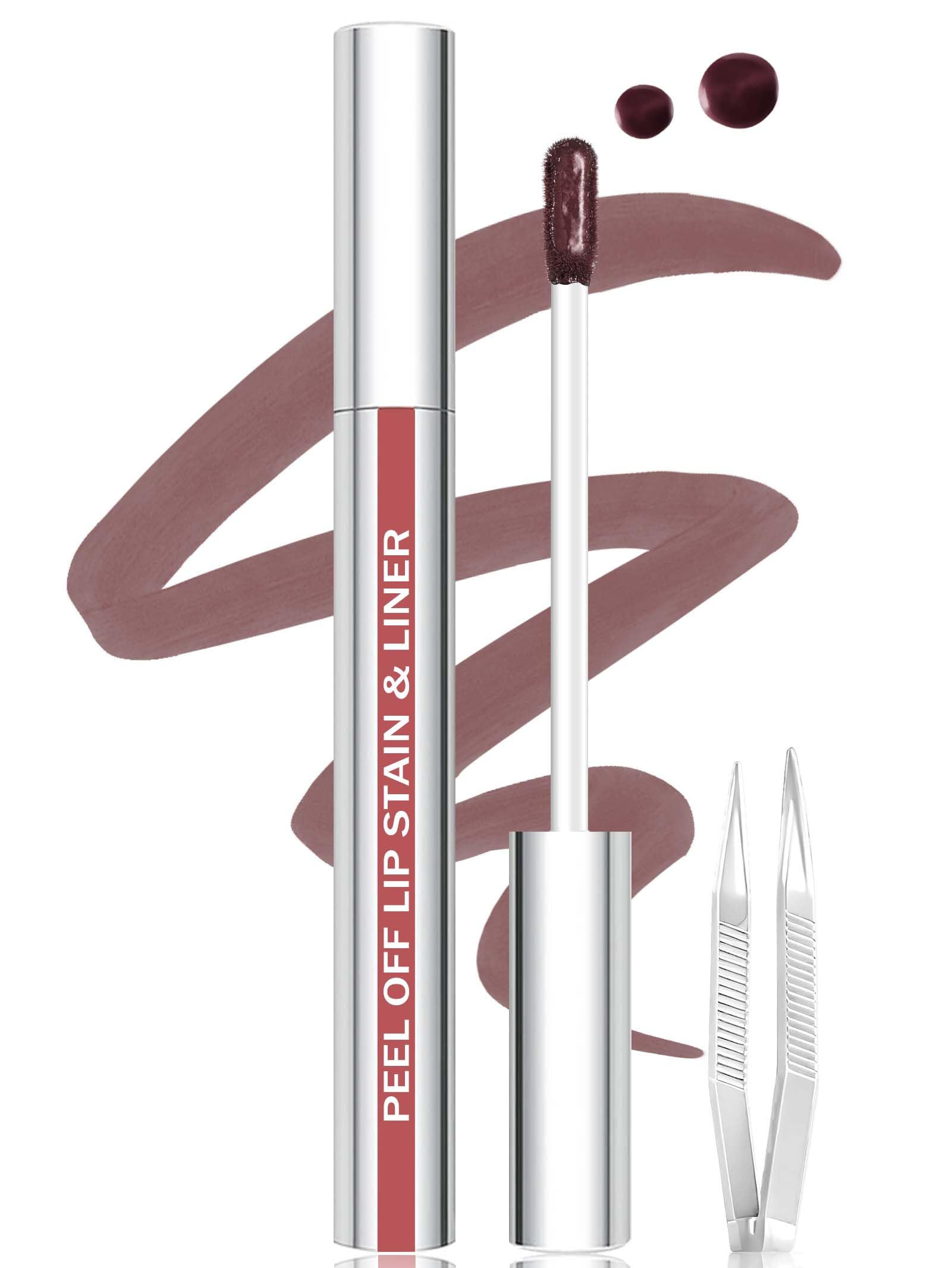 QCMME Tinta labial desprendible en empaque elegante para probar el color.