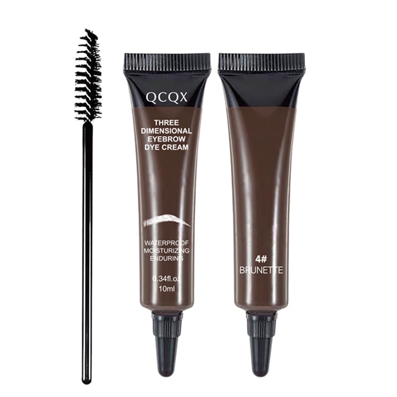 QCQX gel cejas 3D Brunette con tinte resistente para un acabado definido.