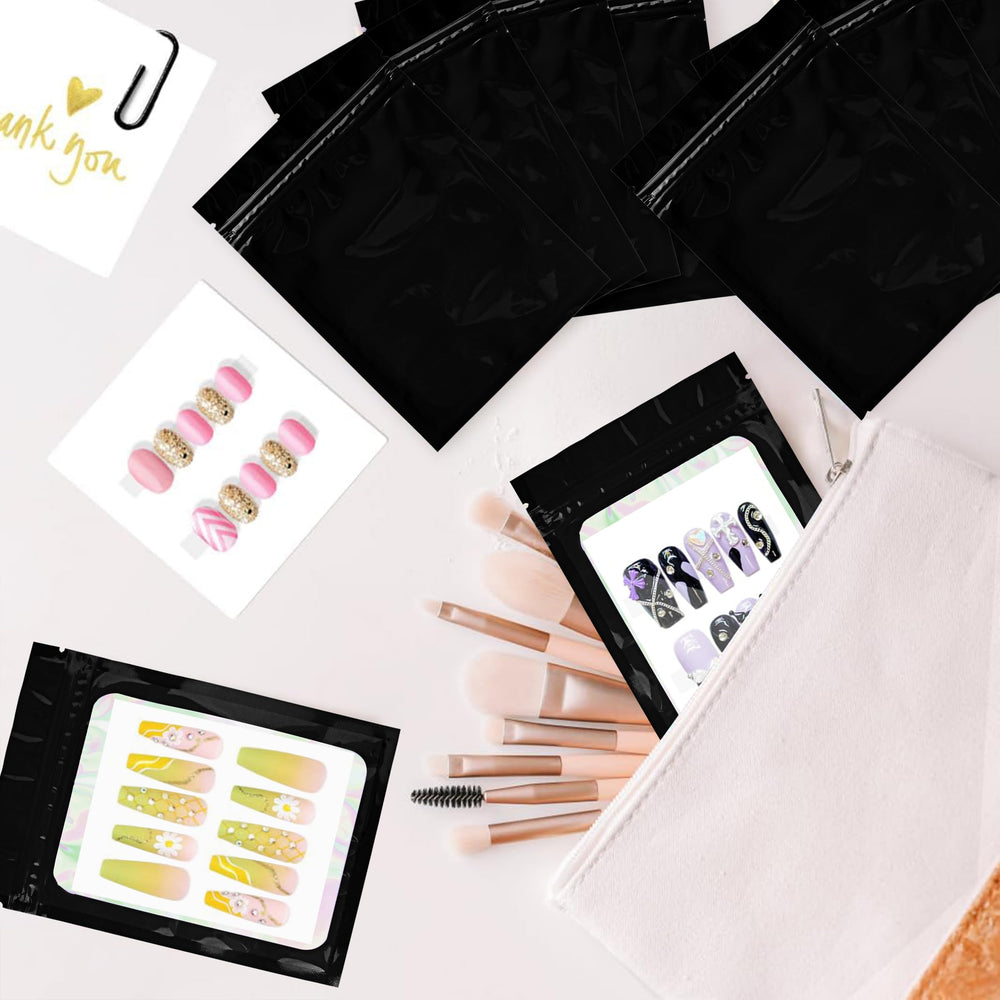 Qenk conjunto para empaquetar uñas y exhibir diseños.