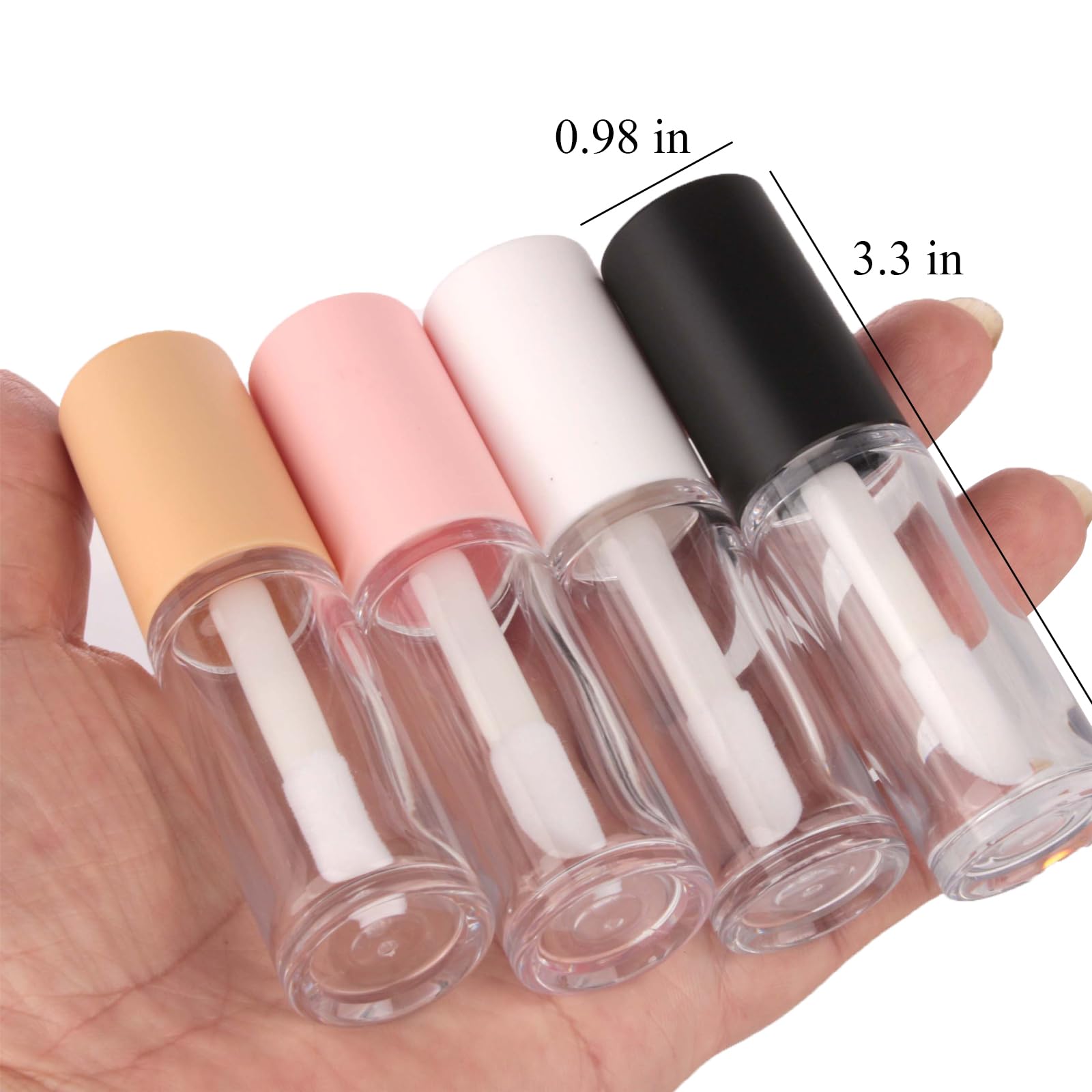 Qeuly brillo labial 6 ml con jeringa plástica para rellenar fácilmente.
