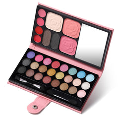 QiBest paleta de sombras con 24 tonos para estilos versátiles en cualquier ocasión.