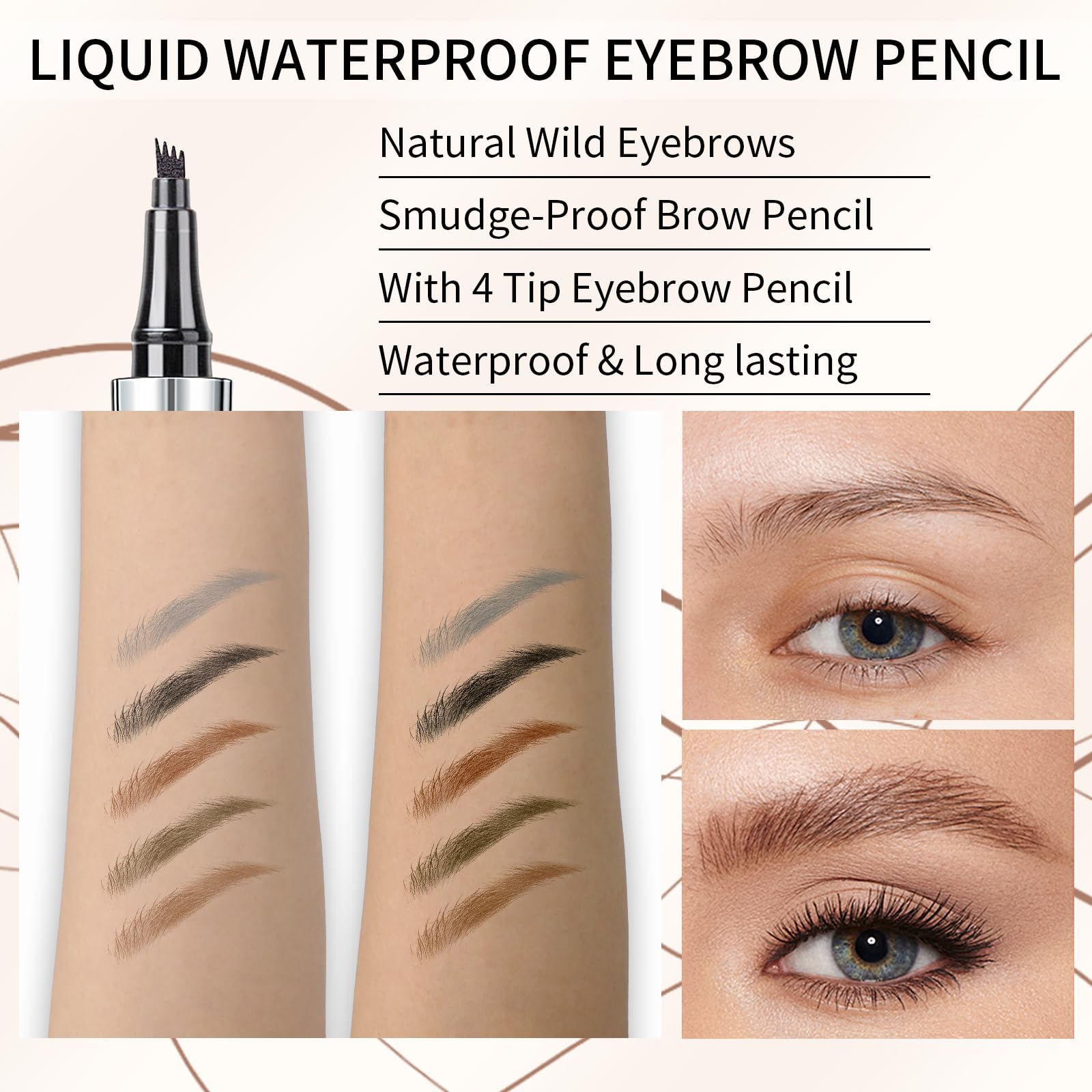 QIC Cejas 4 Puntas producto cruelty-free y respetuoso con la piel.