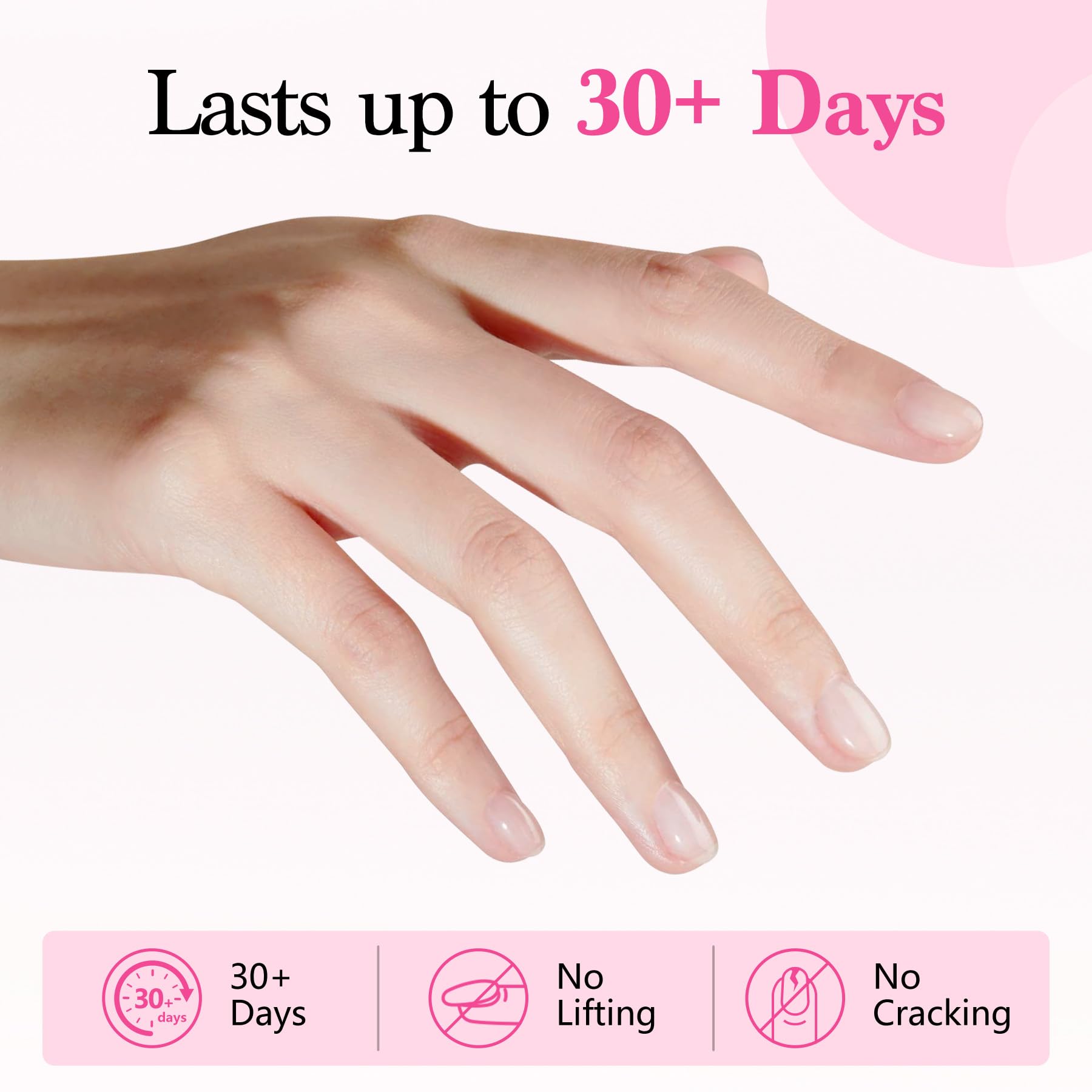 QIEK Builder Nail Gel, fórmula de bajo olor suave para piel.
