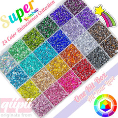 qiipii colección 24 colores resina rhinestones para proyectos creativos