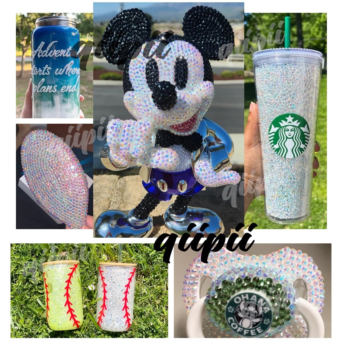 Brillo elegante para tazas con qiipii 3mm AB