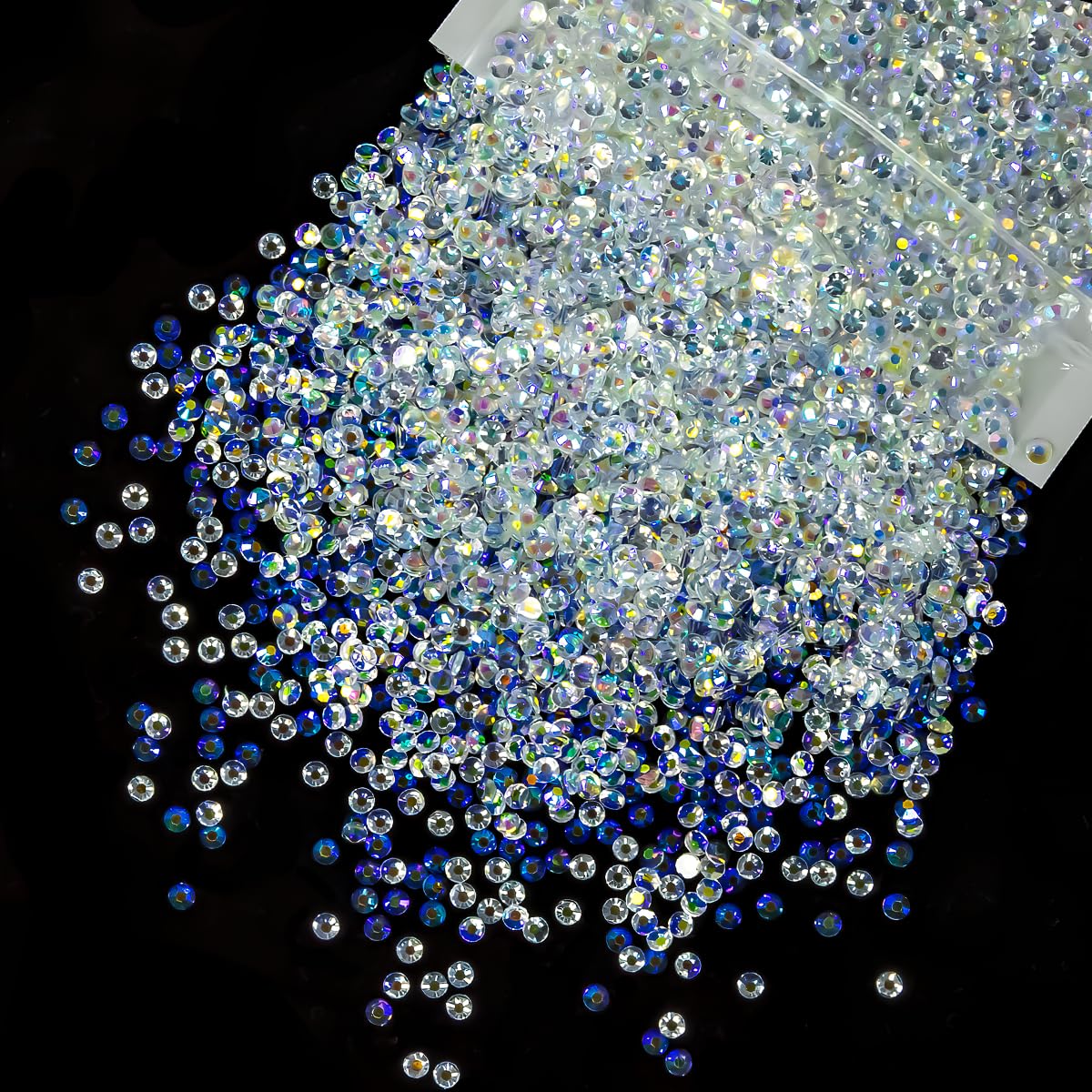 Piedras de resina qiipii 3mm AB cristal para uñas con brillo intenso