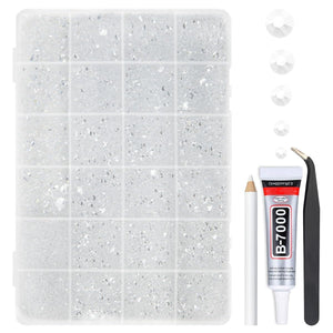 qiipii piedra resina transparente 2mm con brillo intenso para manualidades.