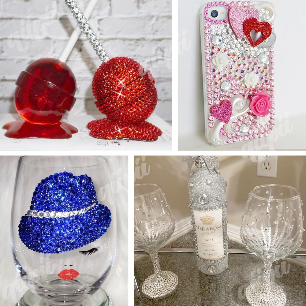 qiipii piedras resina uñas y maquillaje seguro