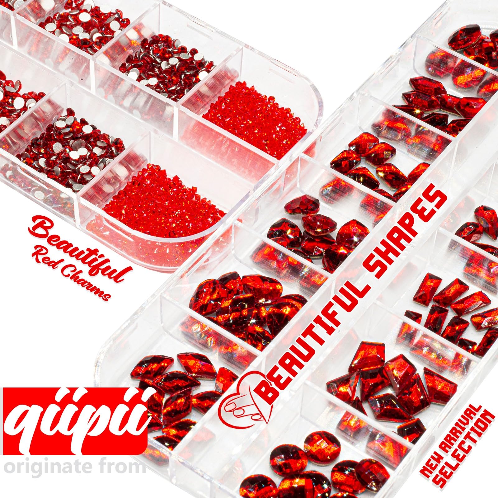 qiipii pinza acero inoxidable para aplicar cristales con precisión