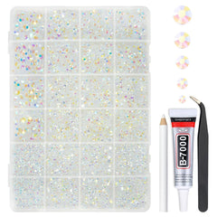 qiipii resinas AB 2 mm transparente, brillo sutil para decoraciones brillantes.