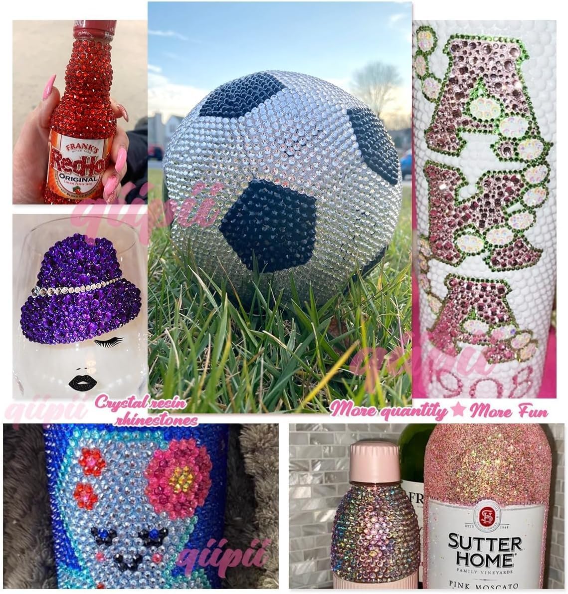 qiipii uso versátil en uñas, maquillaje y decoración de objetos