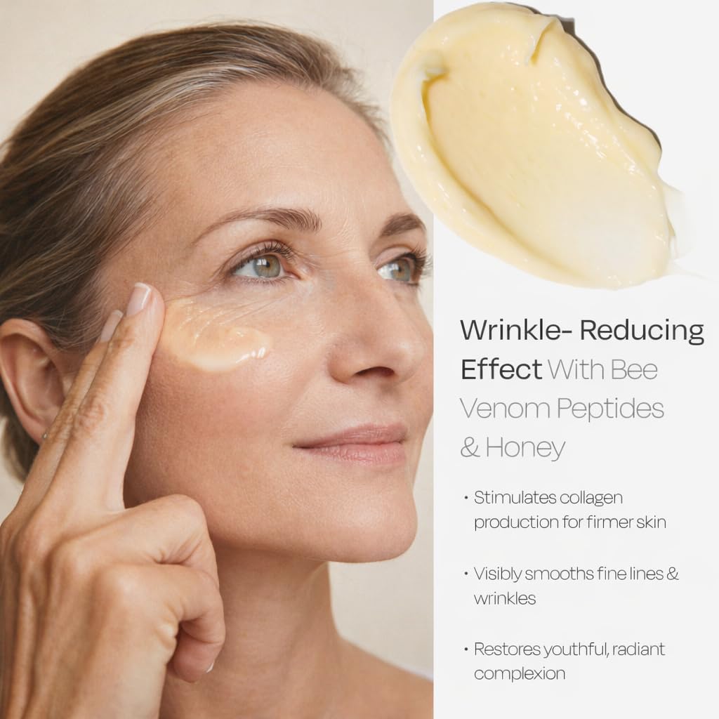 QISARONIX crema veneno abeja para rostro cuello y cuerpo