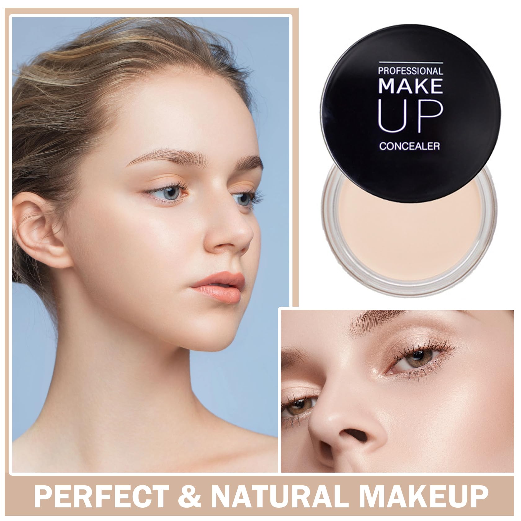 QIUFSSE concealer compacto y portatil para retoques.
