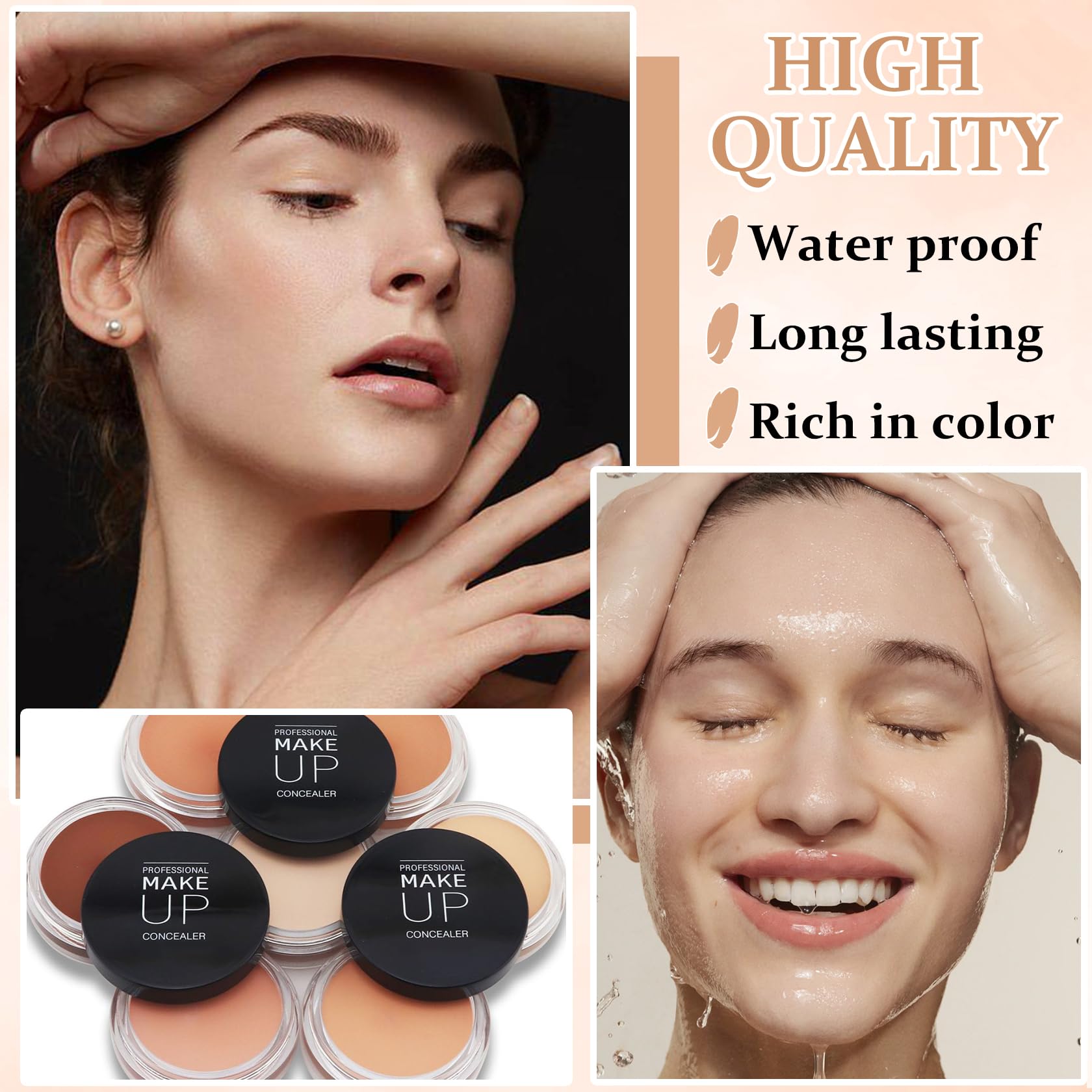 QIUFSSE concealer para manchas y marcas, uso versátil.