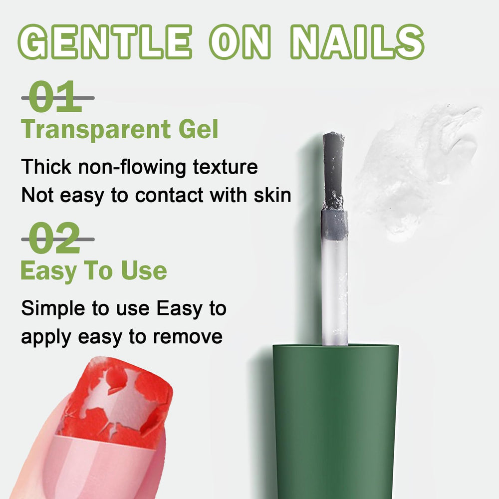 QIUFSSE Removedor Gel para uñas caseras con acabado profesional.