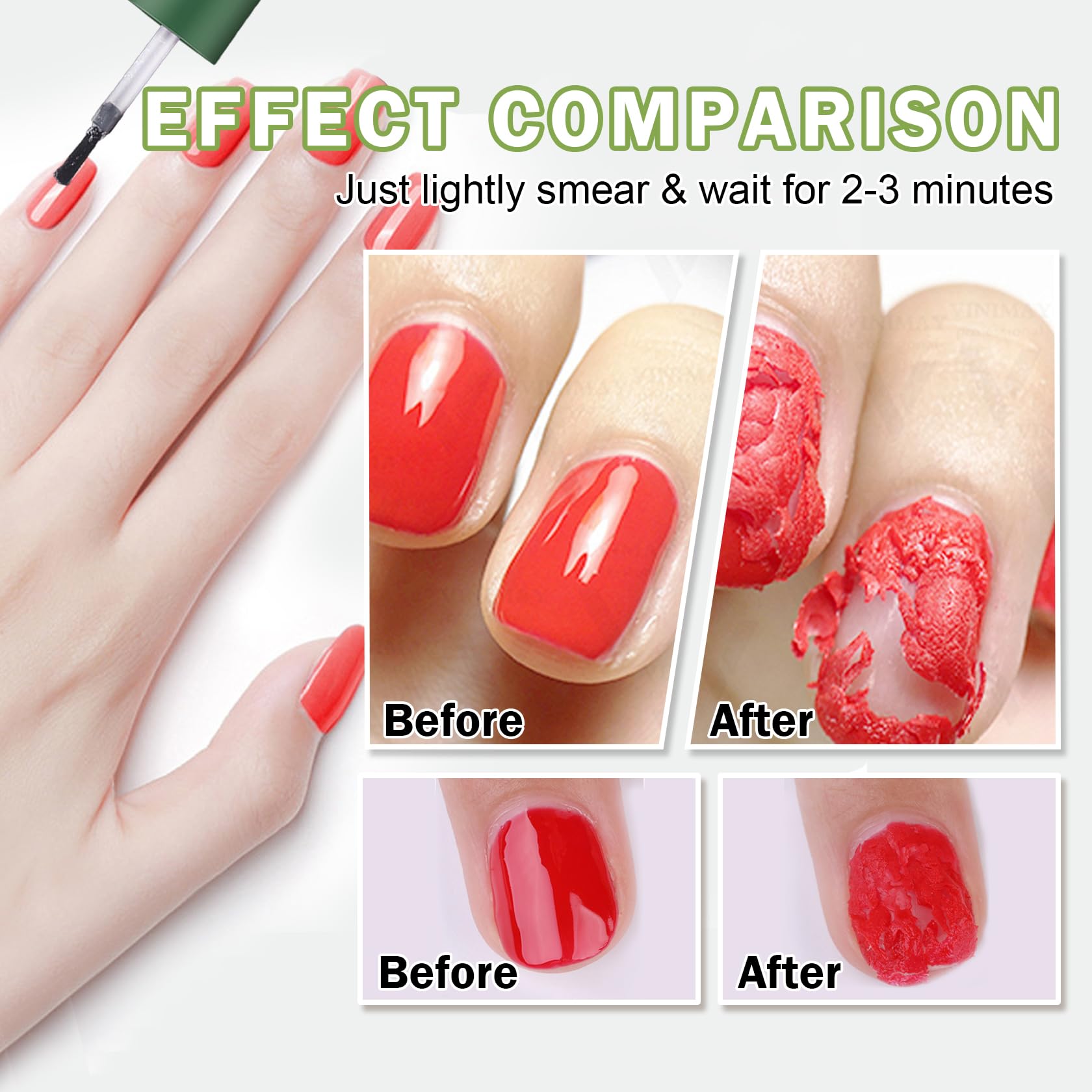 QIUFSSE Removedor Gel con penetración rápida suaviza esmalte.