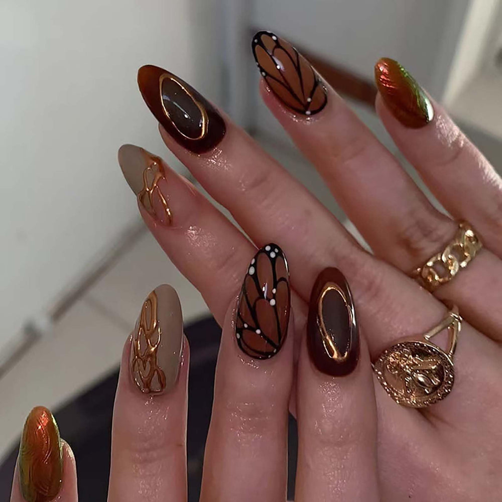 QQPPOLIU uñas fáciles de aplicar, ideales para fiestas y eventos