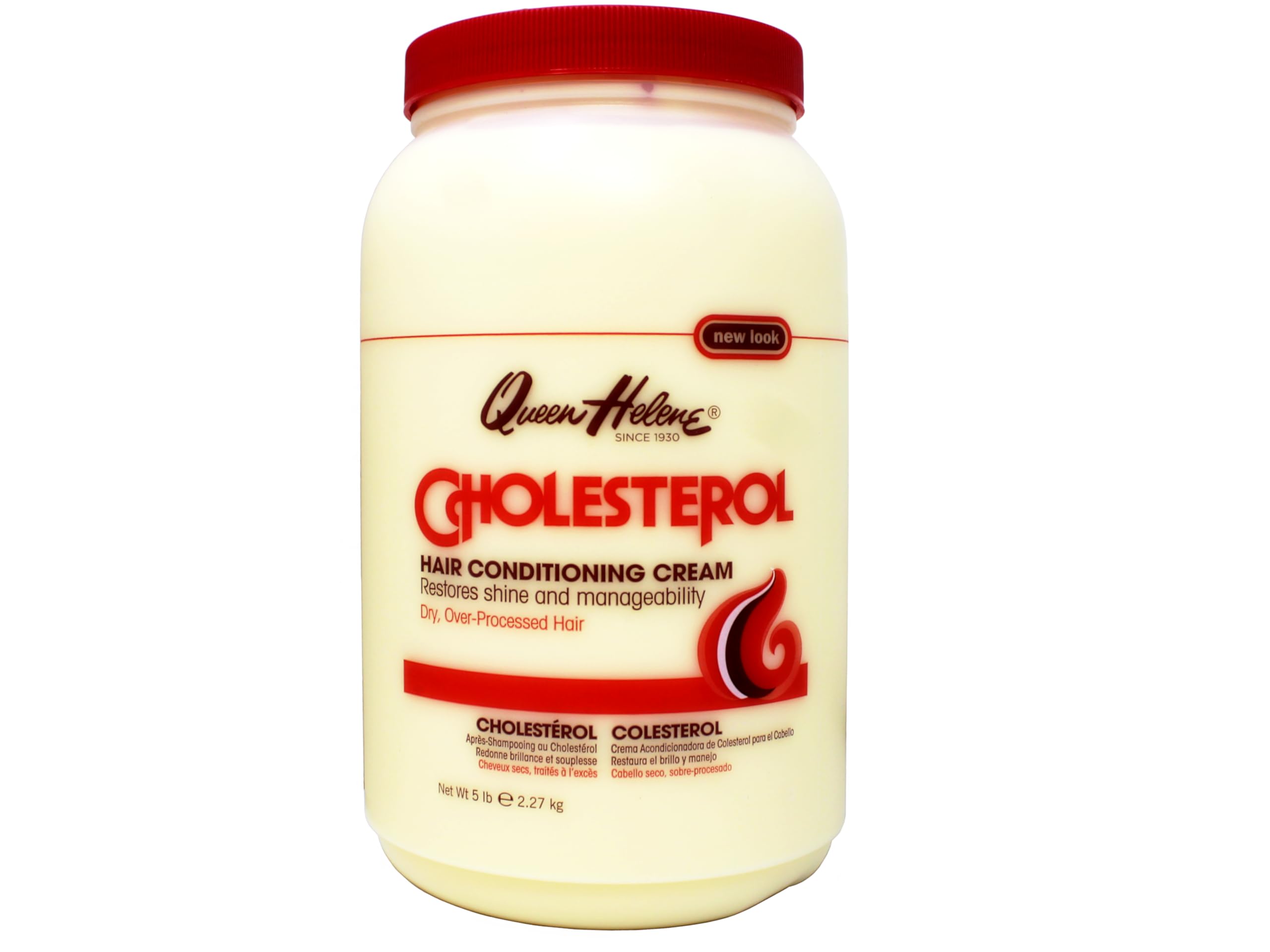 Queen Helene crema acondicionadora con colesterol para cabello seco, suaviza y restaura el brillo.