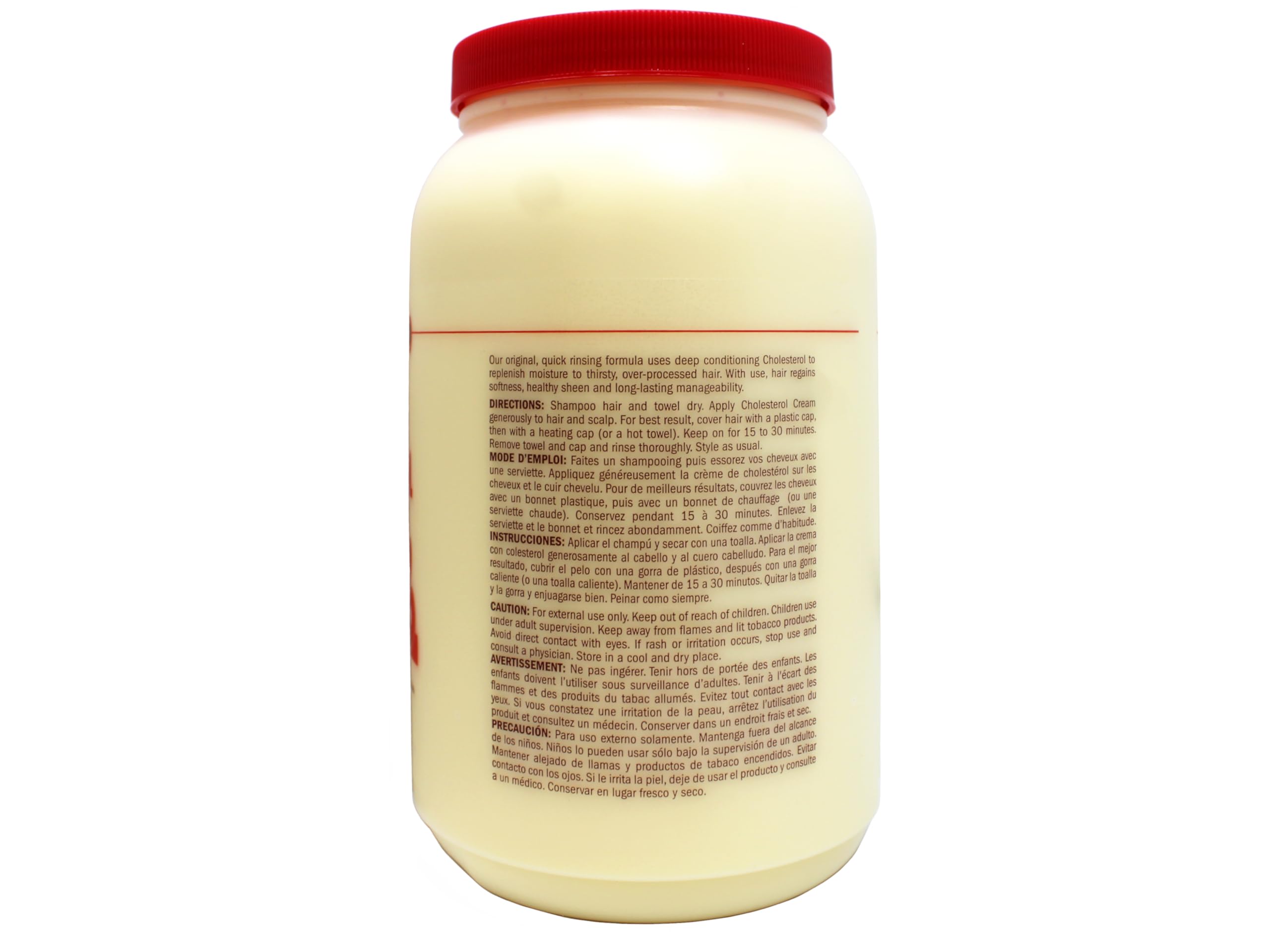 Queen Helene crema acondicionadora con colesterol para tratamiento químico, hidratación nutritiva y suavidad al tacto.