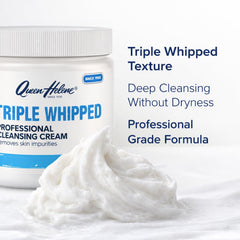 Queen Helene crema limpiadora textura espuma triple, absorción rápida para piel fresca
