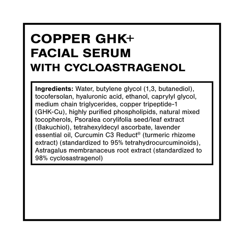 Aplicación suave del Quicksilver Scientific Copper GHK+ Serum sobre la piel para hidratación