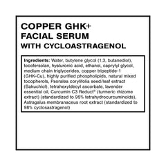 Aplicación suave del Quicksilver Scientific Copper GHK+ Serum sobre la piel para hidratación
