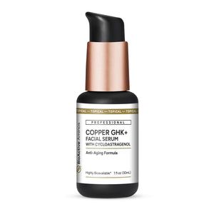 Quicksilver Scientific Copper GHK+ Serum en botella para piel nutrida y suave