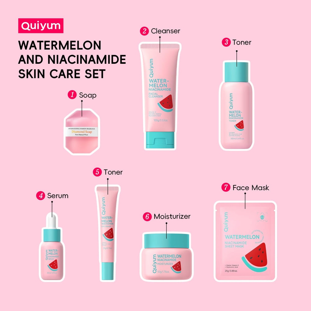 QUIYUM crema de ojos del conjunto sandía para cuidado diario