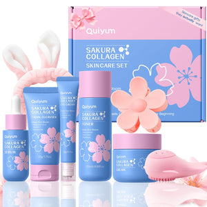 QUIYUM Sakura Limpiador Facial, limpieza suave para piel fresca y radiante.