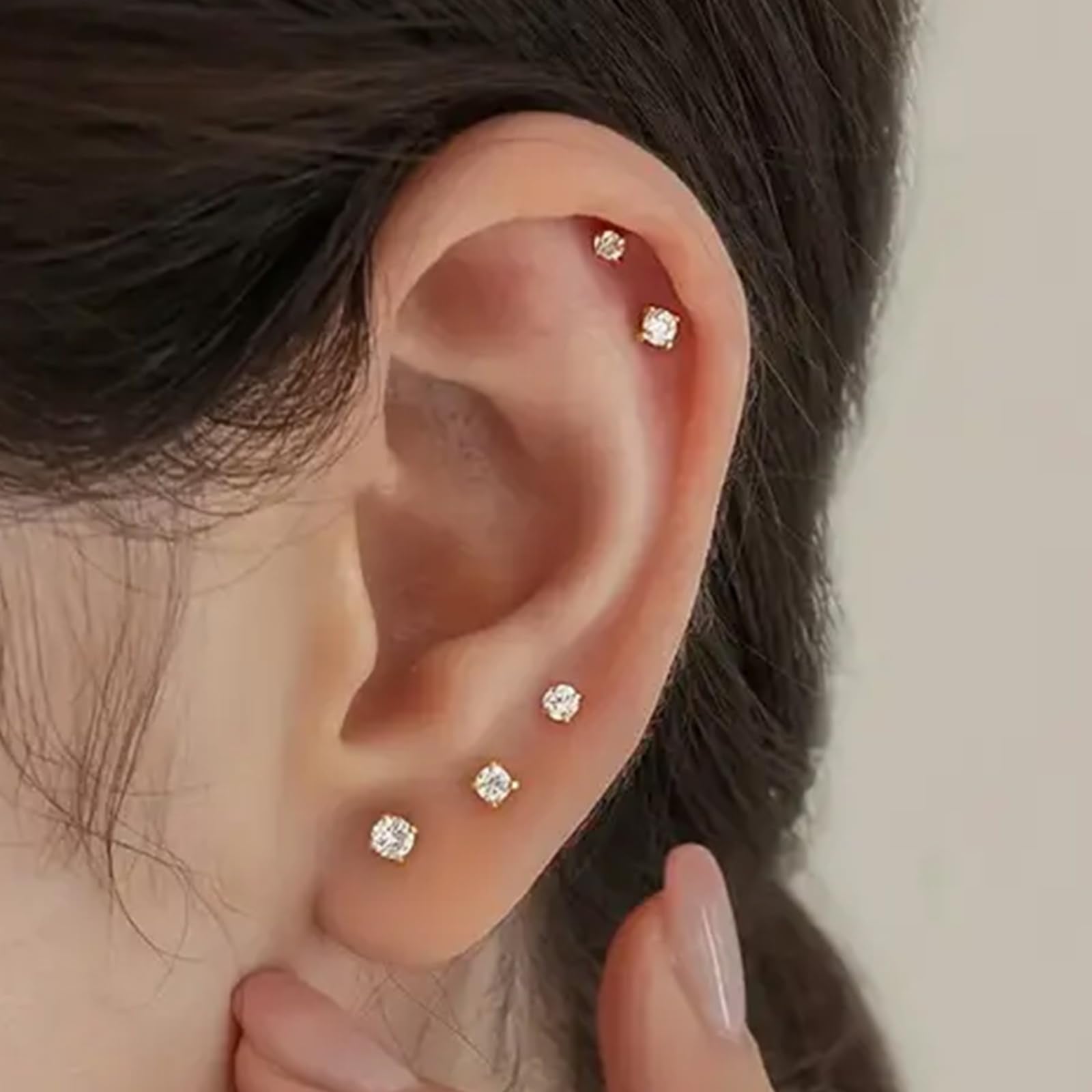 Cadena de arete 4 cm de QWALIT para un toque sutil