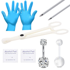QWALIT kit ombligo en acero inoxidable con contenido completo para inicio seguro