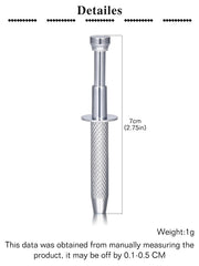 QWALIT tornillo-bola septum herramienta para cambios de joyería de forma estable