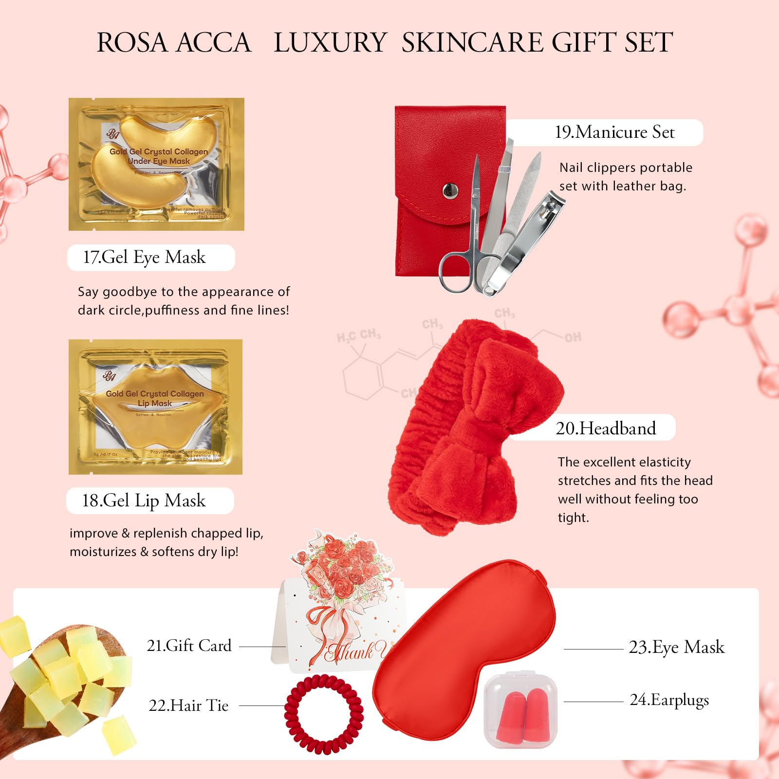 Mascarillas de hojas RA ROSA ACCA 5 unidades para nutrición