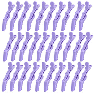 Pinza aligator morada de Rabetly para un peinado estable y ordenado durante la sesión